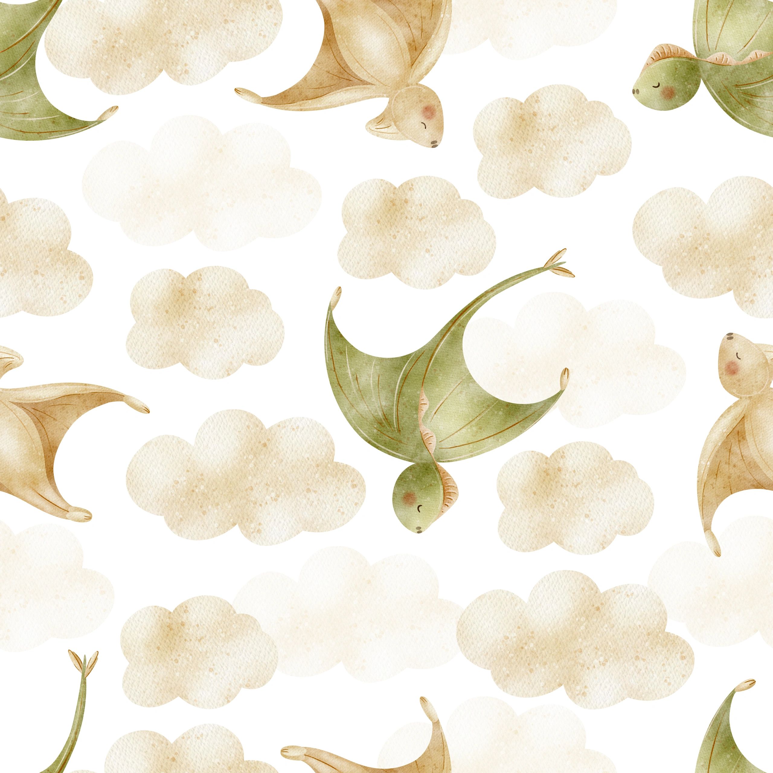 Whimsical flying dinosaur illustration used as a character portrait